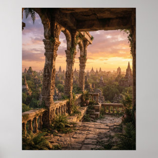 Poster Varanda do Templo Abandonado 