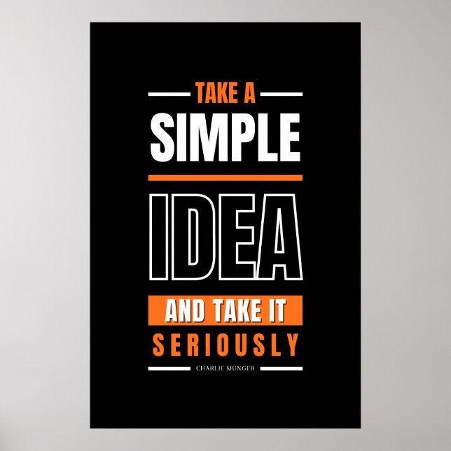 Poster Variação de Cotação Charlie Munger (Frente)