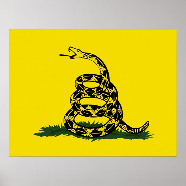 Poster Variante de sinalizador de Gadsden (Frente)