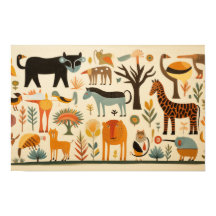 Várias fantasias animais e plantas