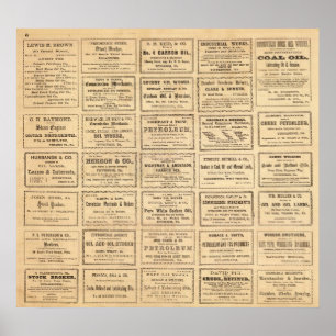 Pôster Várias propagandas do óleo