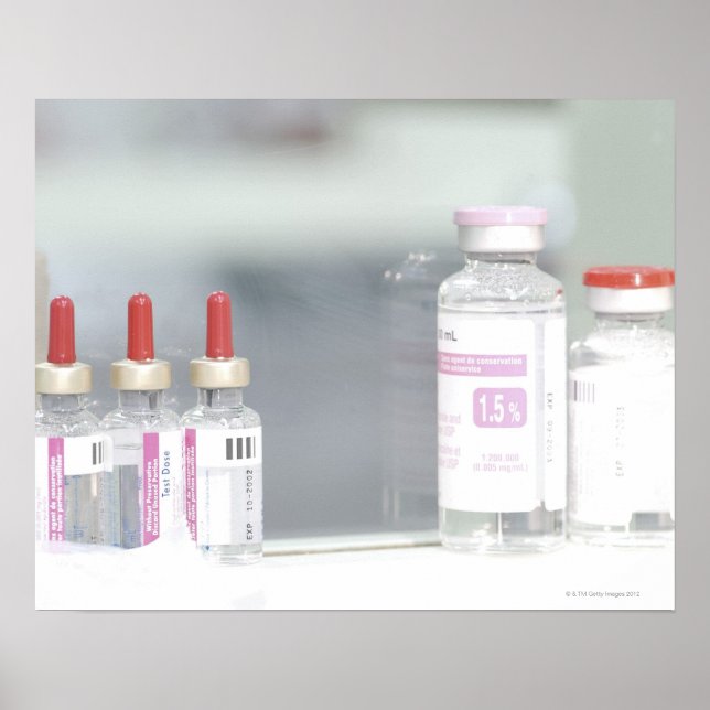 Pôster Várias soluções médicas (Frente)