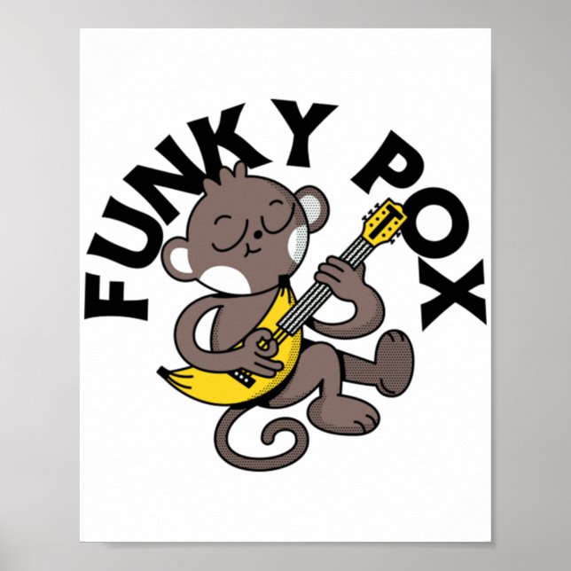 Poster Varíola dos Macacos Funky Pox  (Frente)