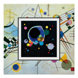Pôster Vários círculos na composição VIII por Kandinsky