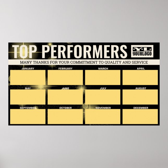 Poster Vários Funcionários do Posto de exibição de fotos  (Frente)