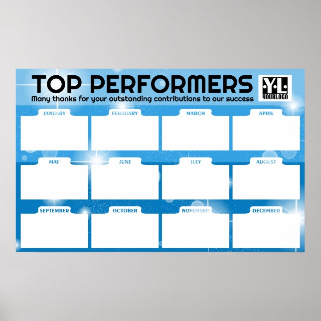 Poster Vários Funcionários do Posto de exibição de fotos  (Frente)