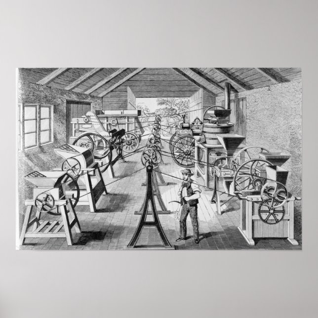 Poster Various types of Agricultural Machinery (Frente)