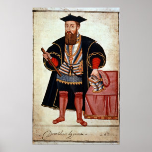 Poster Vasco da Gama , ilustração