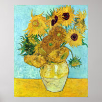 Vase Com Doze Girassóis Por Vincent Van Gogh