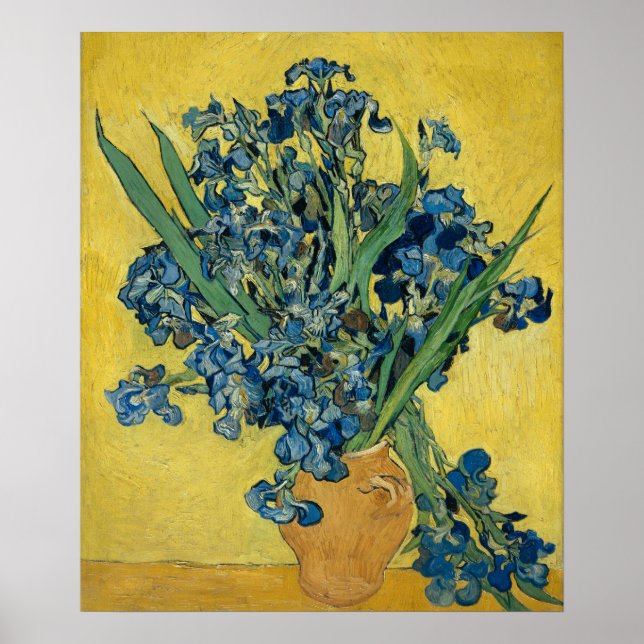 Poster Vase com irlandeses de Van Gogh - Vida Estática (Frente)