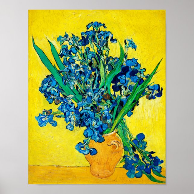 Poster Vase com irlandeses, Van Gogh (Frente)