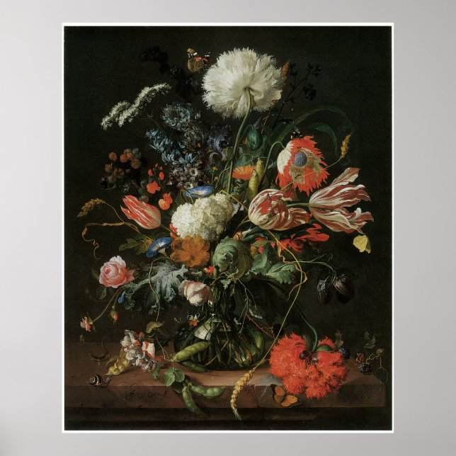 Poster Vase das flores, c.1660 (Frente)