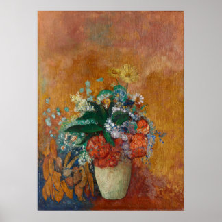 Poster Vase das Flores Odilon Redon French Oil Painting