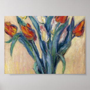 Pôster Vase das Tulipas - Claude Monet