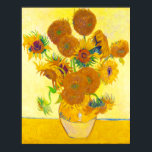 Pôster Vase dos Quinze Girassóis, Van Gogh<br><div class="desc">Vase dos Quinze Girassóis por Vincent Van Gogh. Vincent Van Gogh (30 de março de 1853 - 29 de julho de 1890) foi um pintor holandês de Impressionismo Poste, cuja obra influenciou profundamente a arte do século 20 pelas suas cores vivas e impacto emocional. Pouco apreciado durante sua vida, sua...</div>