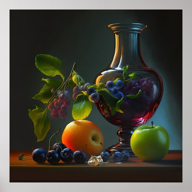 Poster Vase e Fruta (Frente)