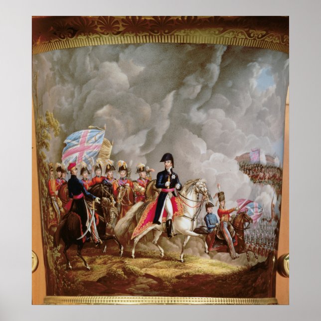 Poster Vase with depiction of Wellington (Frente)