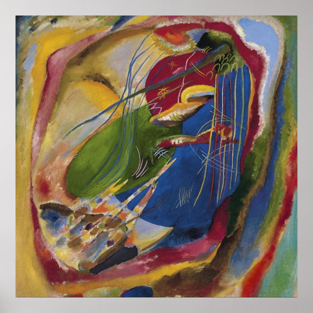 Poster Vasily Kandinsky - Imagem Com Três Pontos (Frente)