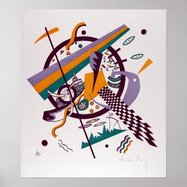 Pôster Vasily Kandinsky Pequenos Mundos IV (Frente)