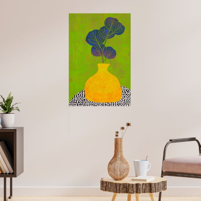 Poster Vaso botânico moderno ainda vive (Sala de Estar 3)