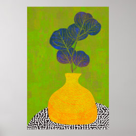 Poster Vaso botânico moderno ainda vive