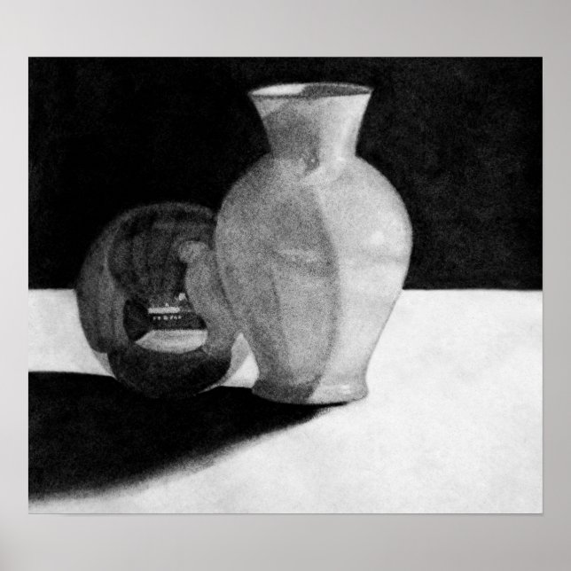 Poster Vaso com Esfera (Frente)