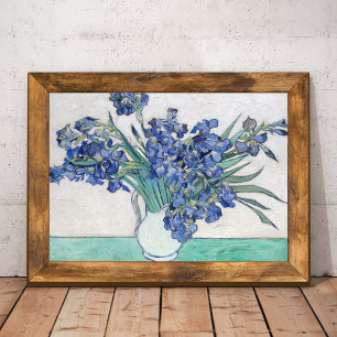 Poster Vaso com Íris Vincent van Gogh