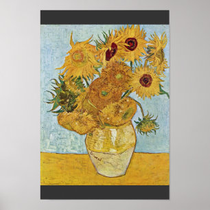Poster Vaso com os 12 girassóis por Vincent van Gogh
