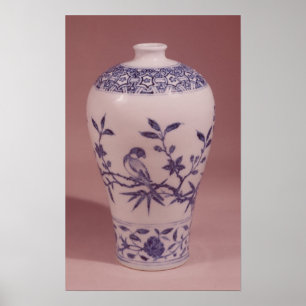 Poster Vaso da flor, dinastia de Ming