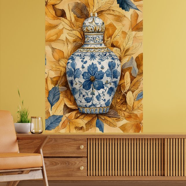 Poster Vaso de cerâmica em estilo chinês ("chinês") (Sala de Estar 2)
