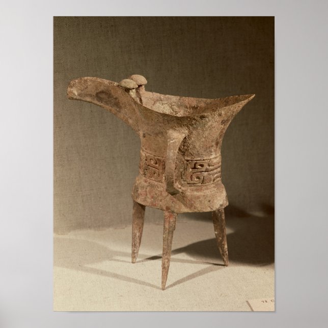Pôster Vaso de "chueh" de três pernas para aquecimento de (Frente)