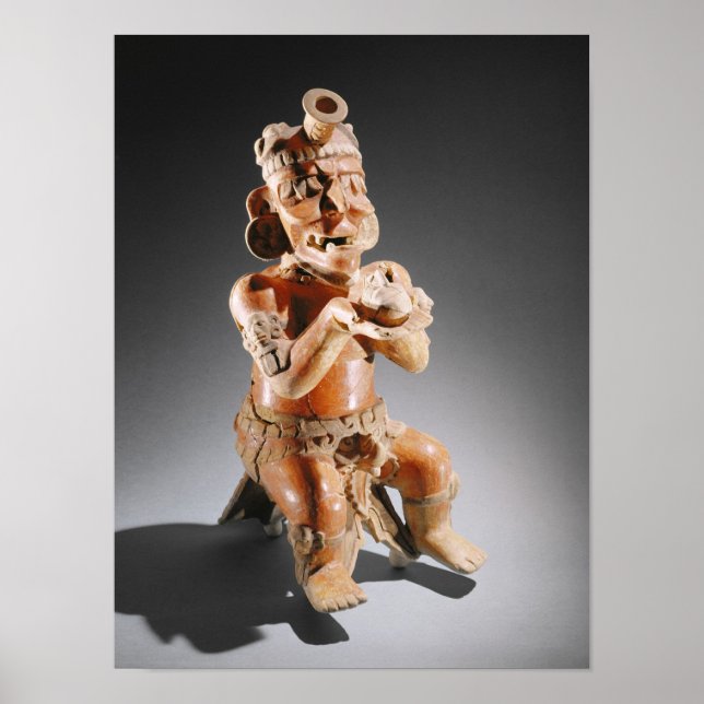 Poster Vaso de efígie policromático com duas partes, talv (Frente)