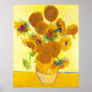 Pôster Vaso de quinze girassóis, Van Gogh