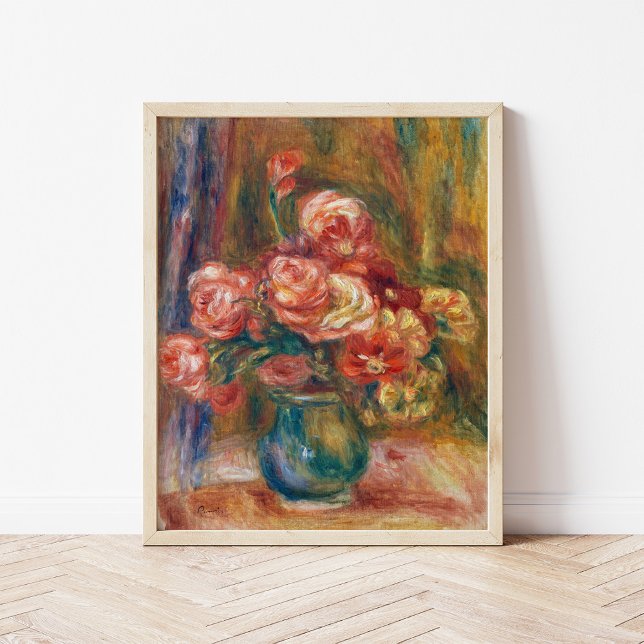 Poster Vaso de Rosas | Renoir (Criador carregado)