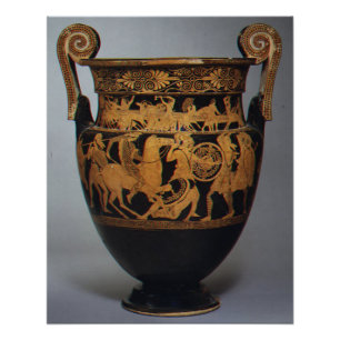 Pôster Vaso de Terracota Grego Antigo Volute-Krater circa