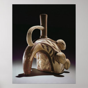 Poster Vaso de uma sapo escalando uma árvore de cacau