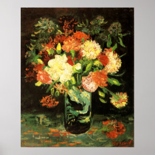 Poster Vaso de Van Gogh com cravos