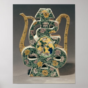 Poster Vaso de vinho sob a forma do caráter "shou"