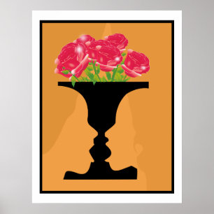 Poster vaso e caras