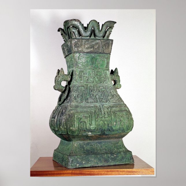 Pôster Vaso Ritual 'Hu', Chou Dynast (Frente)