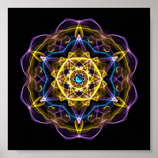 Poster Vata Dosha Balancing Ayurveda Mandala I (Frente)