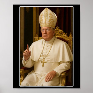 Poster Vaticano Cristão Um Novo Papa Divertido Político