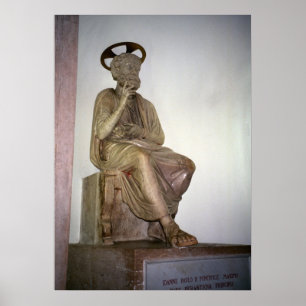 Pôster Vaticano, estátua de St Peter