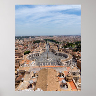 Poster Vaticano, Itália: Rua, a vista aérea de Peter Sq