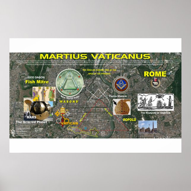 Poster Vaticano Martian Star Map-2 (Frente)