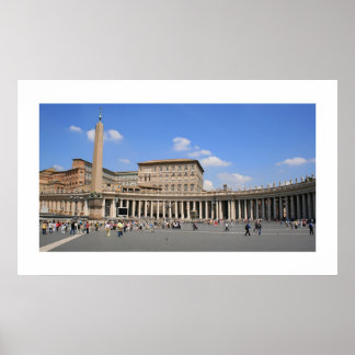 Poster Vaticano Plaza Paisagem