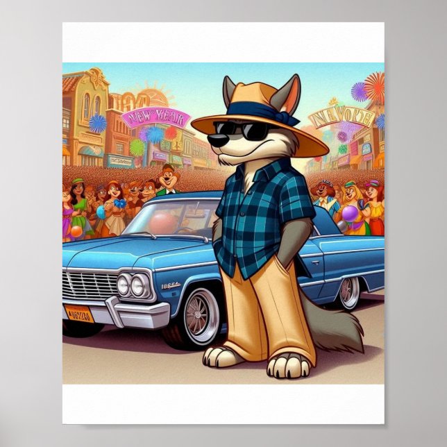 Poster Vato Lobo "Ano Novo" (Frente)