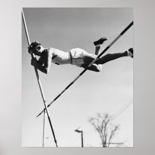 Pôster Vaulter de pólo masculino
