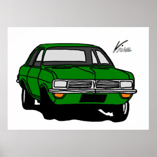 Pôster Vauxhall Viva HC verde
