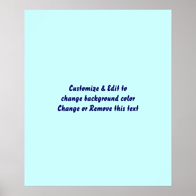 Poster Vazio de 20" X 24" adicione sua imagem e texto (Frente)